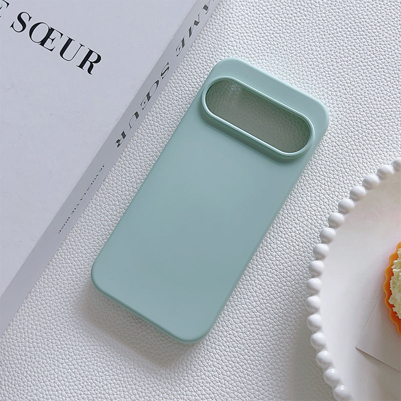 Coque téléphone 6A Bord droit Silicone liquide résistant à la goutte Étui souple