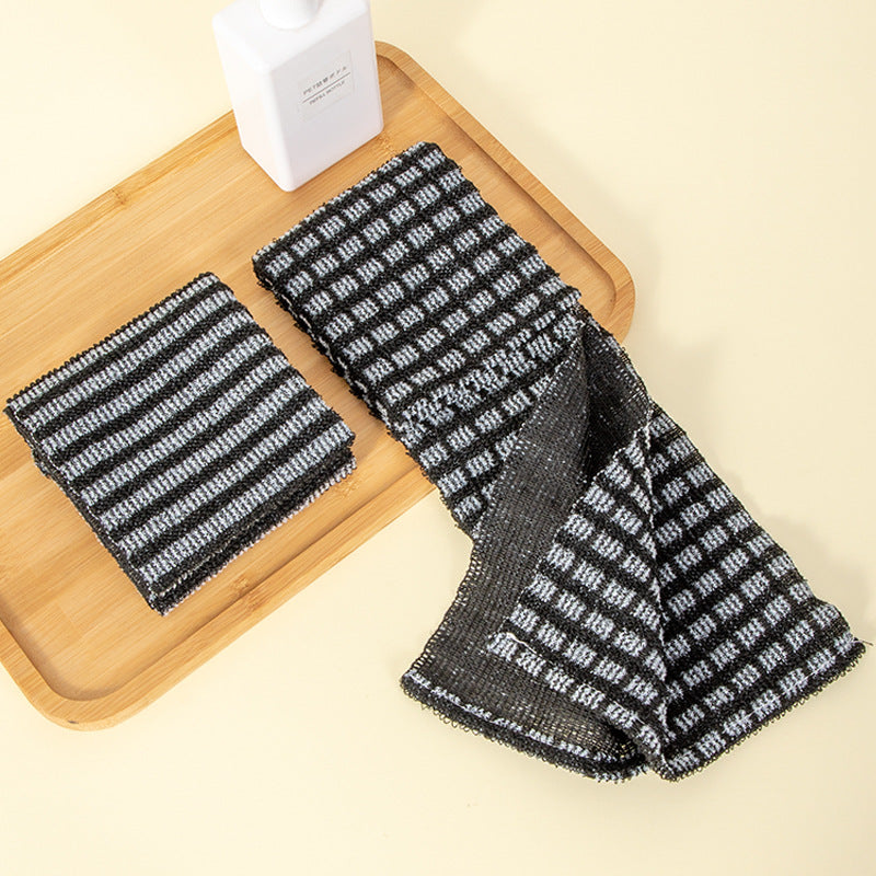 Bath Bar Back-screbbing Strip Hommes Scrubber débarrassant longue noir et blanc rayé