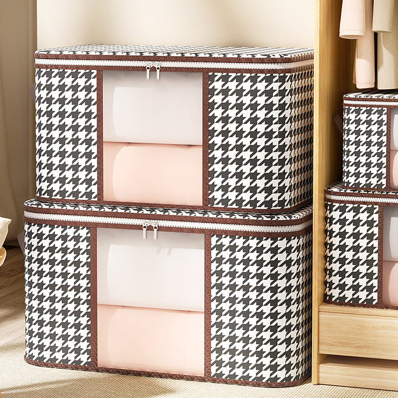 Houndstooth Visual Buggy Bag Vêtements Coffret de rangement