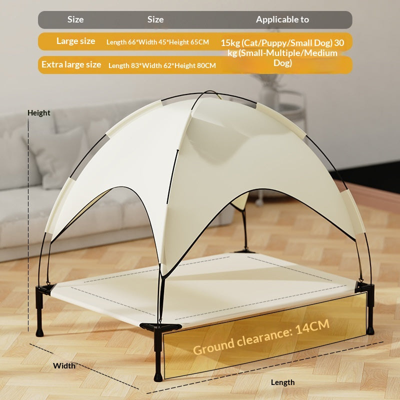 Lit de chat, Lit de camping pour animaux, Grande tente, Toute saison, Lavable, Lit chiot