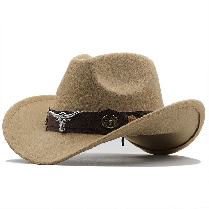 Chapeau de la mode Woolen Western Denim Top