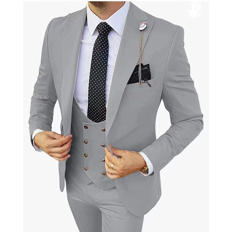 Fashion homme trois pièces costume appearing mince