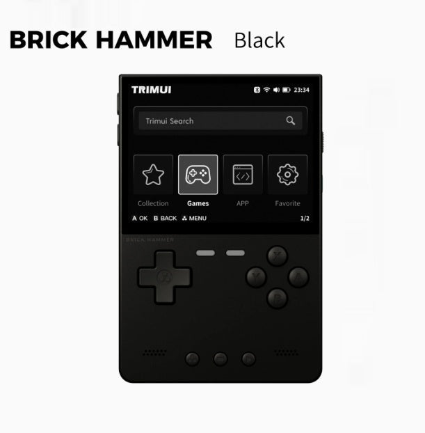 Console de jeu portable avec un alliage d'aluminium Shell