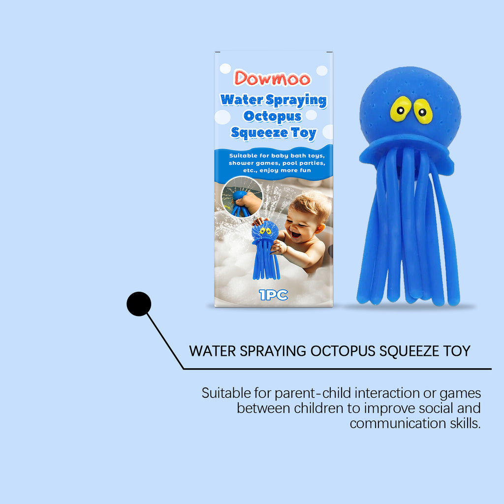 Octopus Squeeze Water Spray Bath Toy