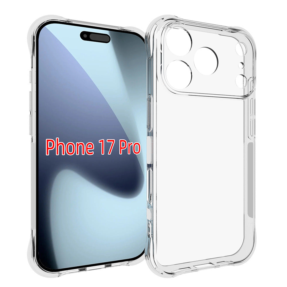 Boîtier de téléphone à quatre corners transparent TPU résistant à la chute