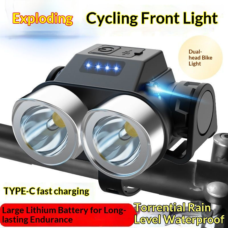 Super Bright Rechargeable Bike Flashlight