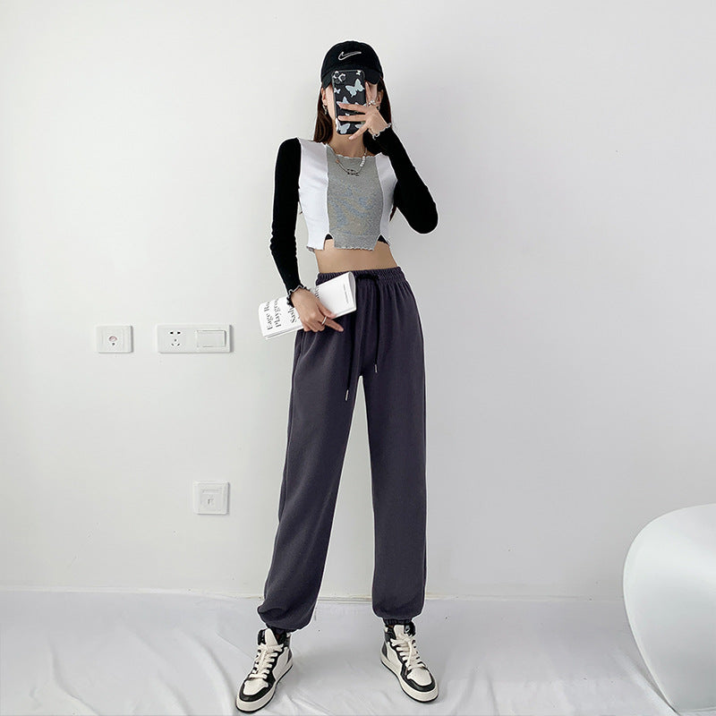 Pantalons de legging occasionnels loose mince pour femmes