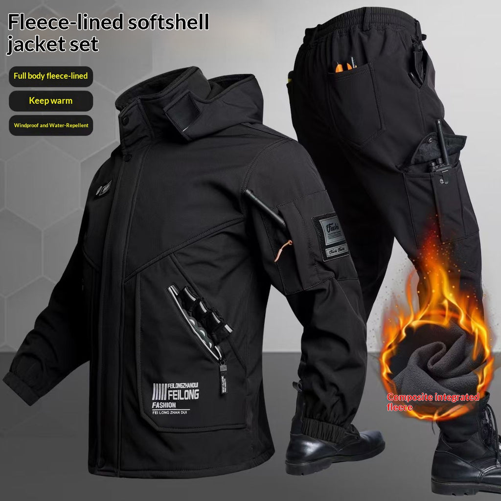 Hommes Sports de plein air Tactique polaire épais coupe-vent
