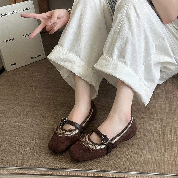 Chaussures tendance Femmes Arrivée d'automne Bouche peu profonde Sweet Vintage Platform Mary Janes