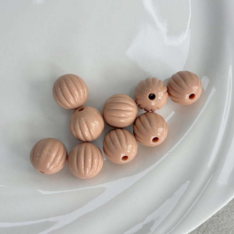 Perles de citrouille acrylique 14mm