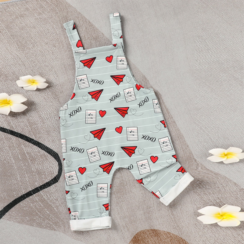 Bébé garçon fille Casual Heart & Paper Plane Imprimer les généraux