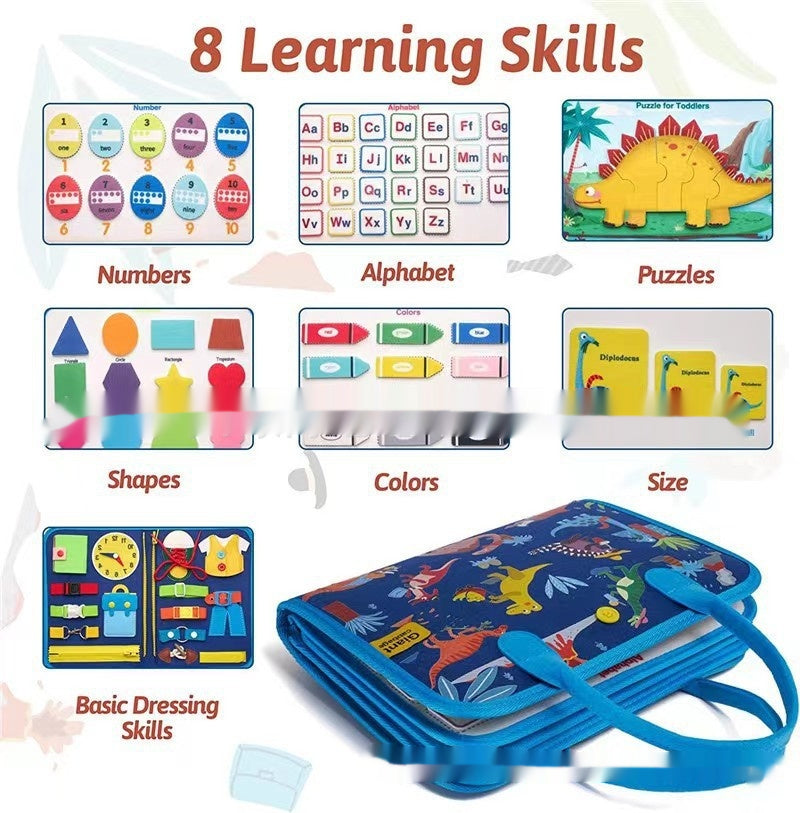 Portable Conseil d'apprentissage du vêtement pour enfants Toy Conseil d'éducation précoce