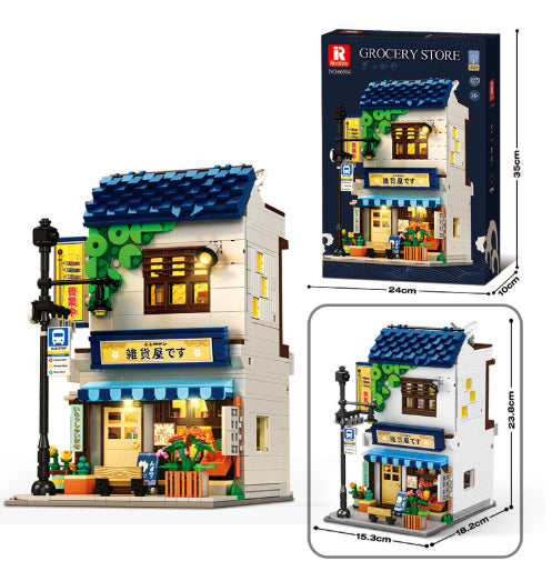 Street Scene Building Block Haute difficulté Arcade Building Model Toy