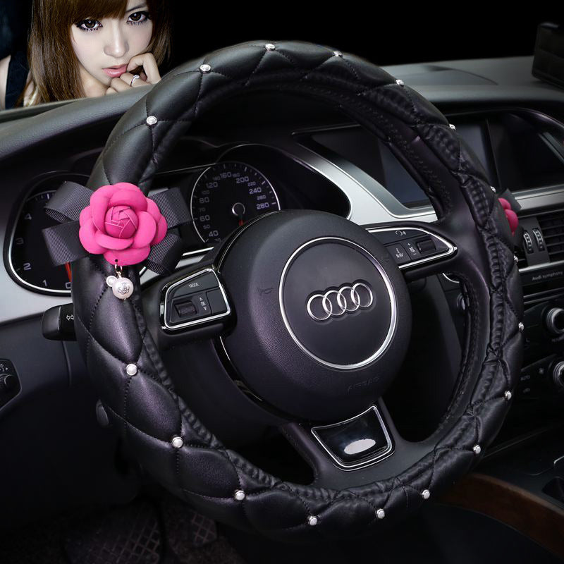 Couverture universelle de volant Camellia voiture