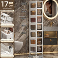 Cabinet de rangement en plastique multi-tier style tiroir salle de bains