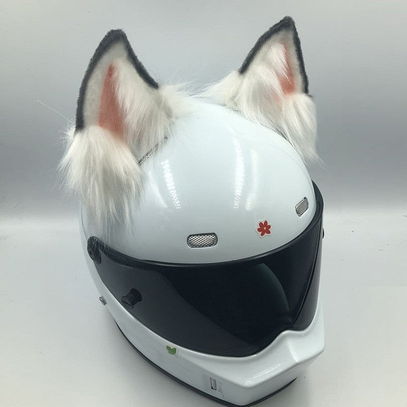 Casque Ornements Cat Oreilles Bête Oreilles Moto Vélo électrique Femme