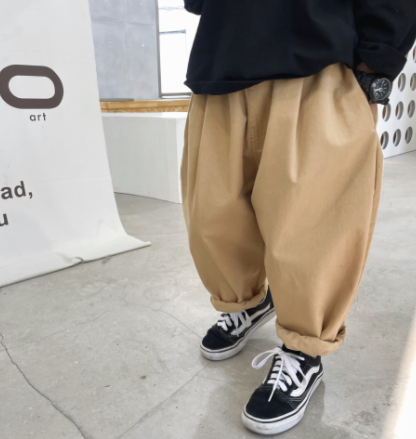 Pantalon casual de poche pour enfants coréens