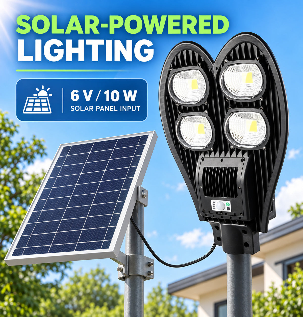 Solar Powered Motion Sensor Waterproof COB LED lampe de travail pour la réparation automatique W762B Street 10W
