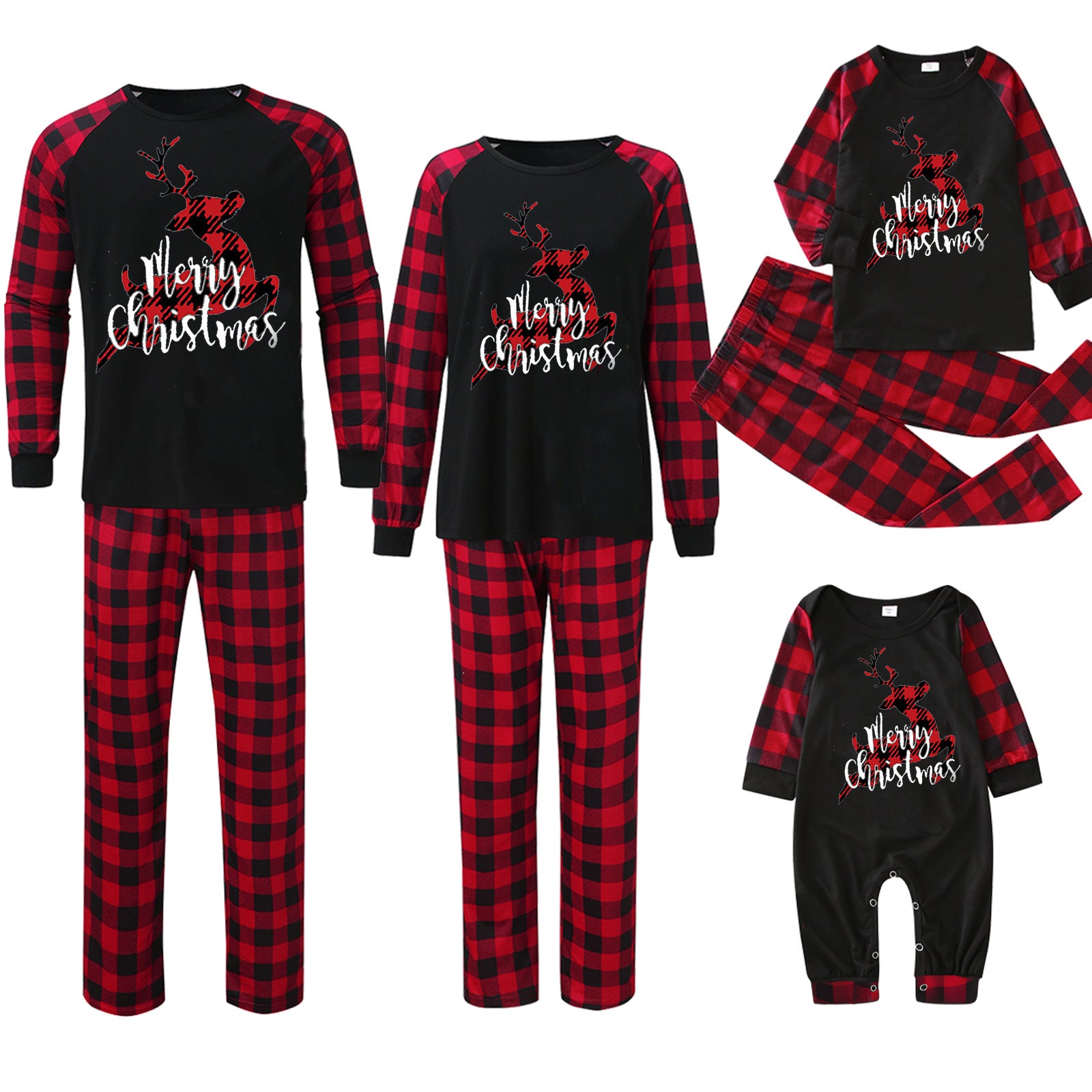 Imprimante de pointage de plaid Vêtements de maison de Noël