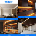 6 Pack noir U forme LED en aluminium canal 3.3FT 1M LED profil avec lait blanc diffuseur C