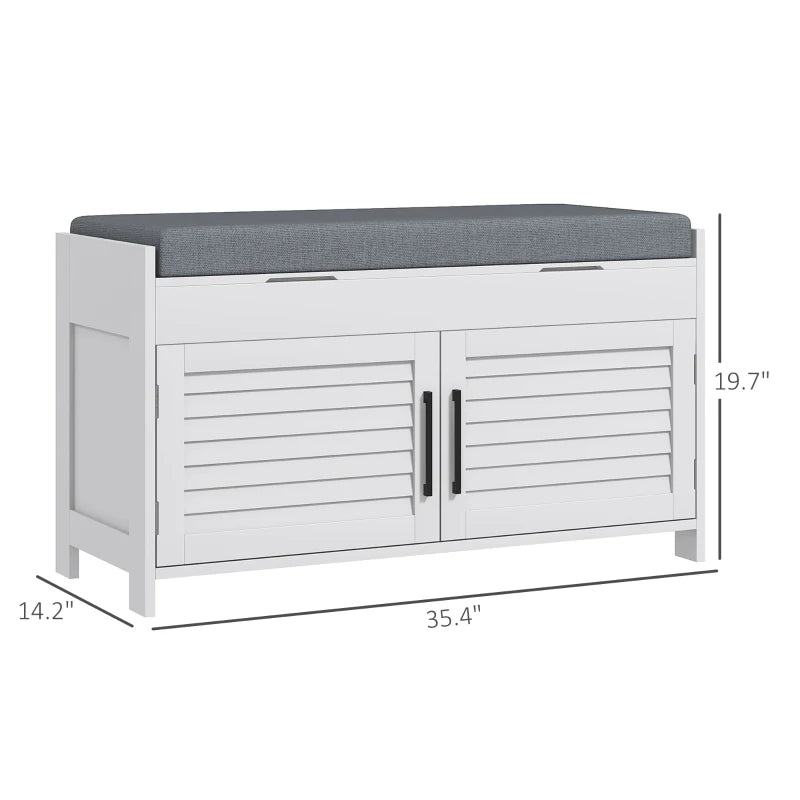 Banc de rangement des chaussures