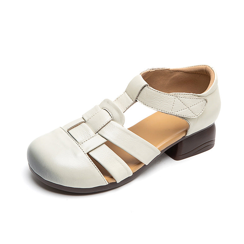Sandales Retro Woven Chunky-heel pour femmes