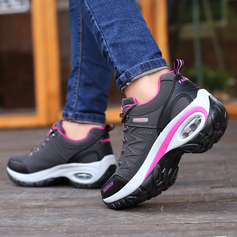 Automne Hiver Femmes Sneakers Air Coussin Design Platform Chaussures