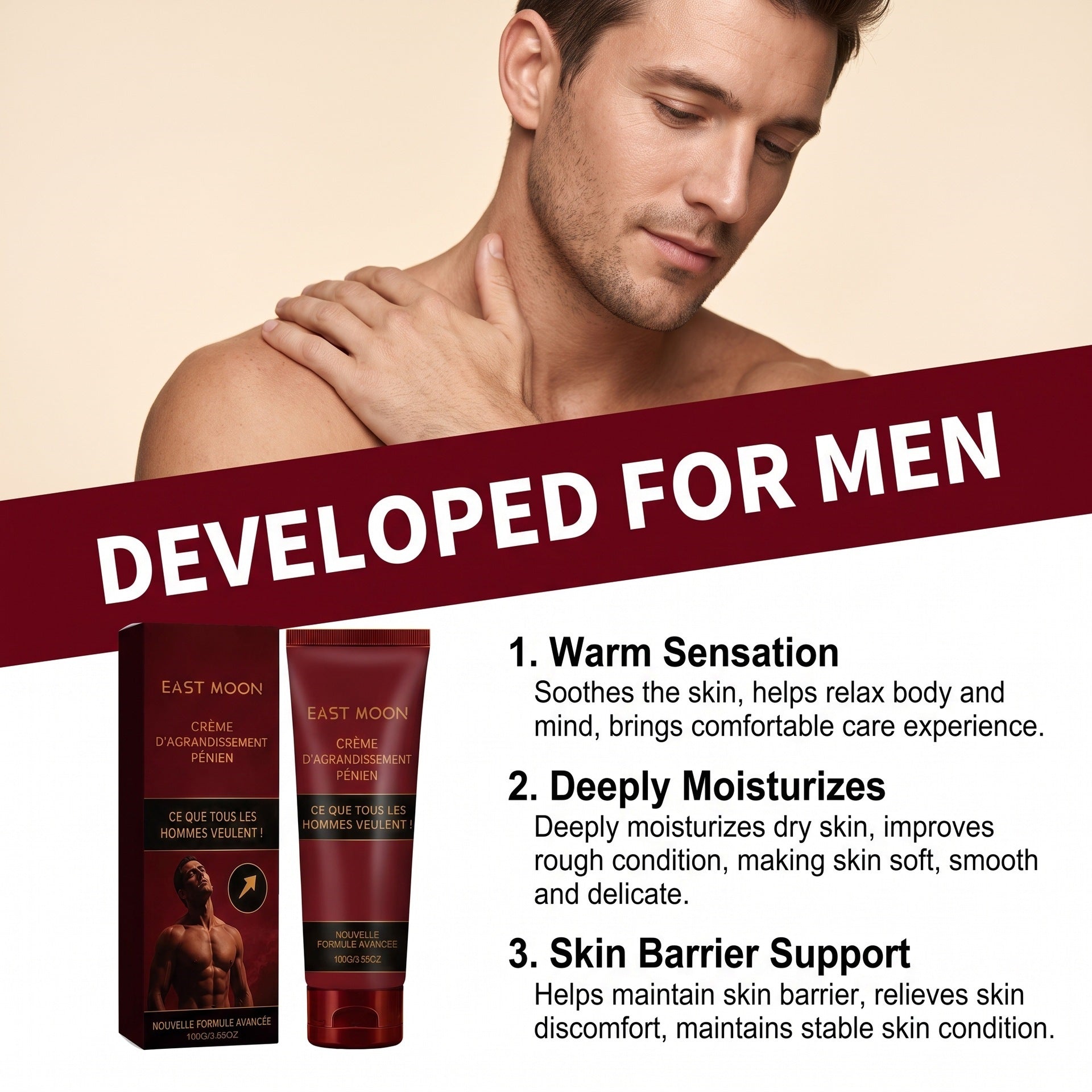Crème de cou pour hommes