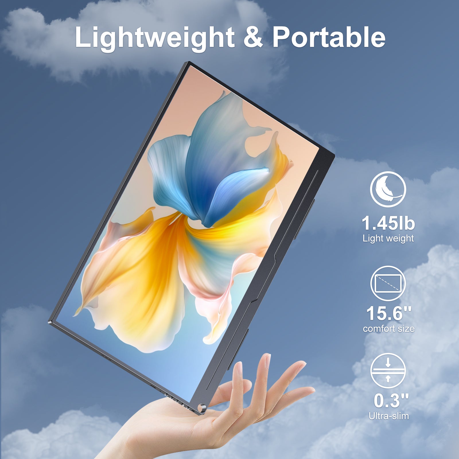 UPERFECT 15,6 pouces HDR IPS moniteur portable