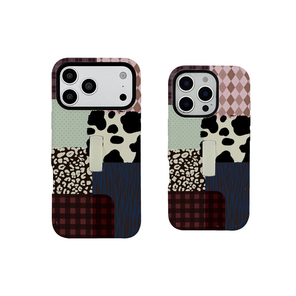 Meilleure vente Film et stand Two-in-one Phone Case