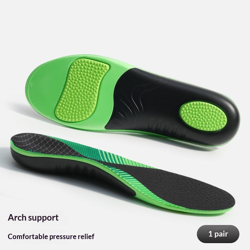 Semelles de support d'arc avec une coupe en U pour prévenir la surpronation et la supination