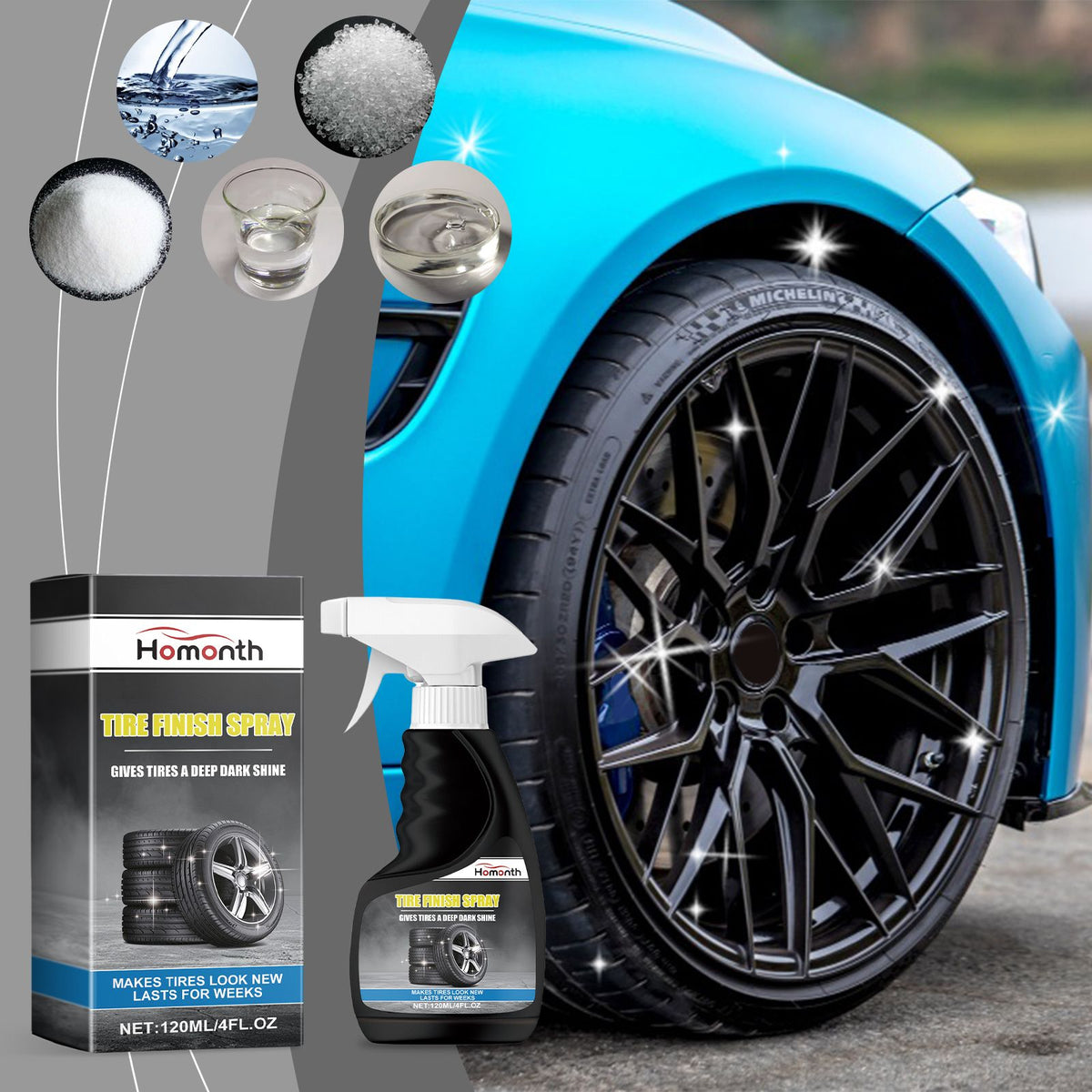 HOMONTH Automotive Tire Shine Spray