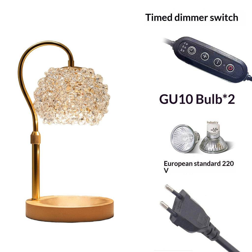 Lampe de cristal aromathérapie réglable adapté pour le salon et le lit dans le Bedro