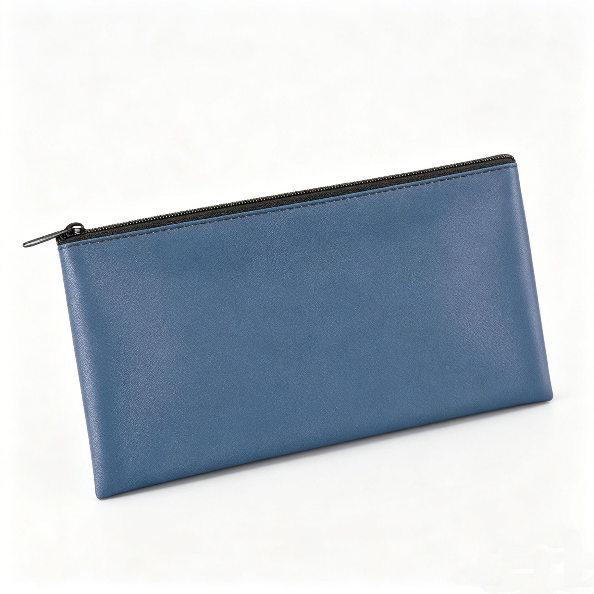 Sac de rangement minimaliste de poche zippée en cuir