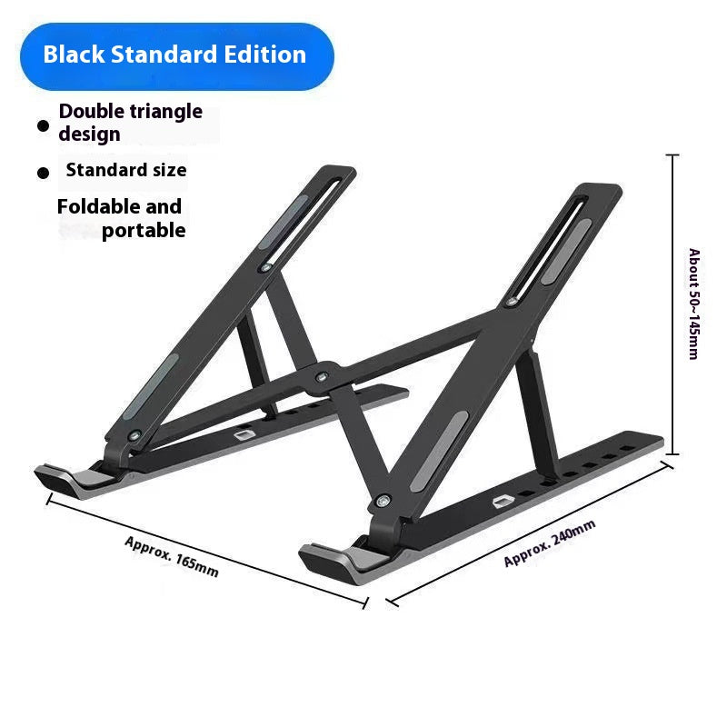 N3 En alliage d'aluminium Support pour ordinateur portable Refroidissement par pliage accru par support pour ordinateur tablette