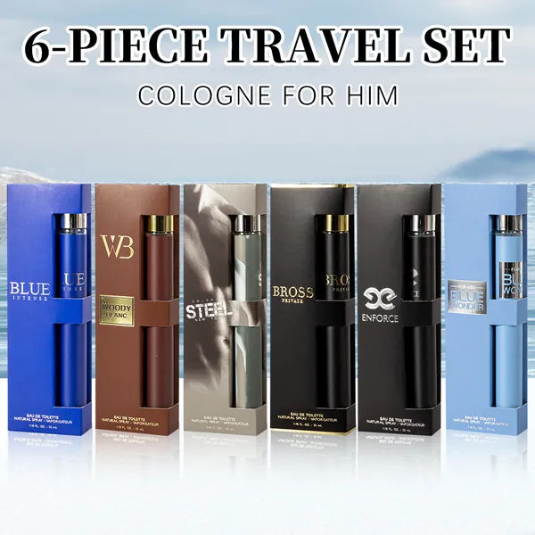 Ensemble de 6pcs, 1.18fl.oz 35ml Chaque bouteille, Spray eau de toilette pour hommes, Parfum de longue durée, 6
