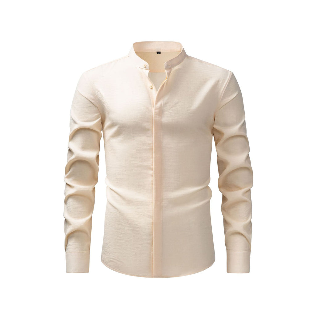 Jiana Linge d'imitation populaire chemise homme avec collier de stand