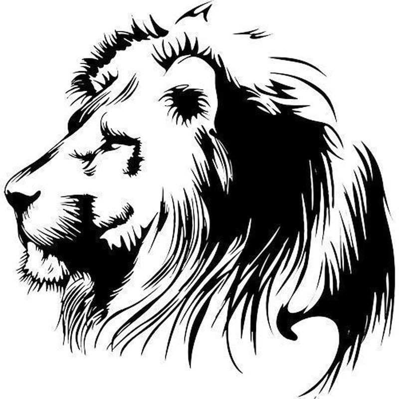 Méditation Lion personnalisé autocollant