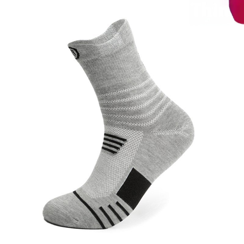 Chaussettes de course Basketball pour hommes Bas Bas de serviette épaisse Bas de Terry-loop Hosiery
