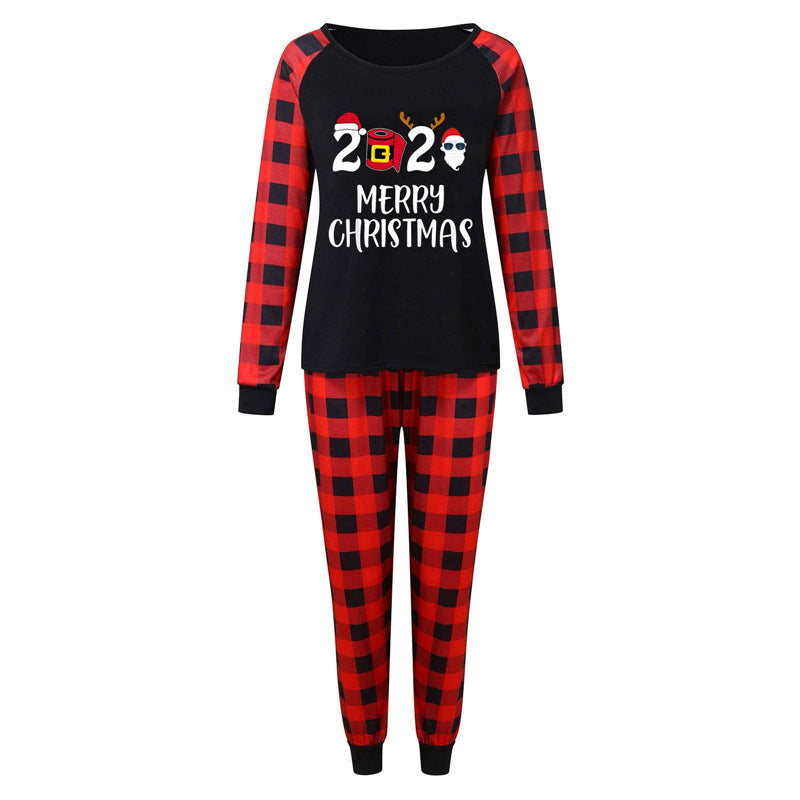 Caricature à manches longues imprimé Pyjamas de Noël Outfit parent-enfant