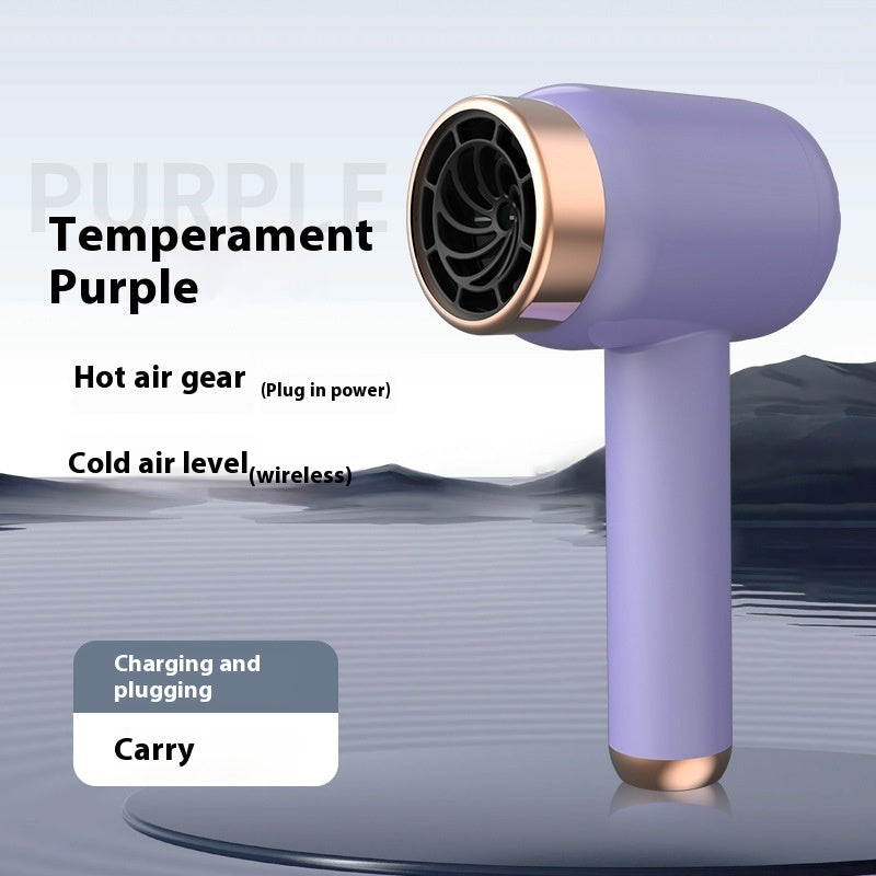 Séchoir à cheveux sans fil haute vitesse Anion rechargeable