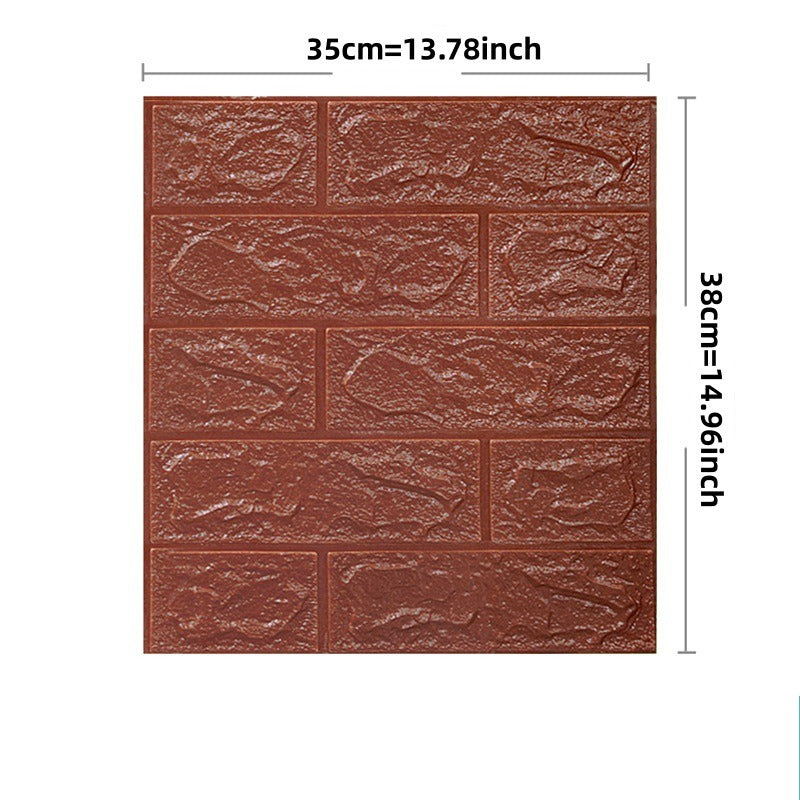 3D Brick Peel et papier peint bâton