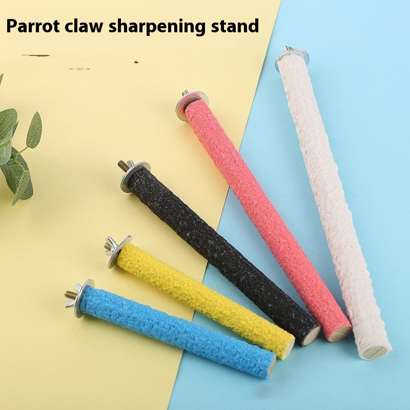 Tiger Peau Xuanfeng Parroquet Couleur Frotté Stand Rod Grinding Claw Stick
