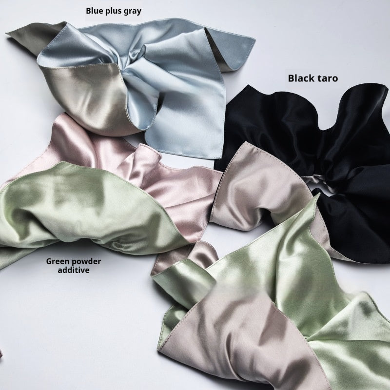22mm Glossy Silk Square Hair Scarf