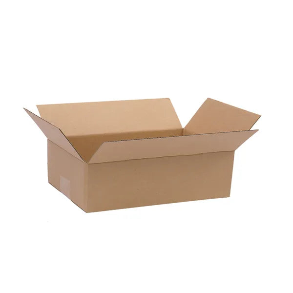 100 Boîtes en papier ondulé 6x4x2' - 15.2X10.2X5.1cm - Jaune
