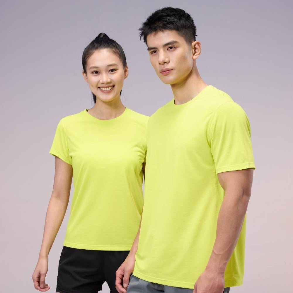 T-shirt cou rond à séchage rapide Été Manches courtes Uniforme de travail