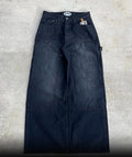 Jeans brodés en forme de pied droit pour hommes