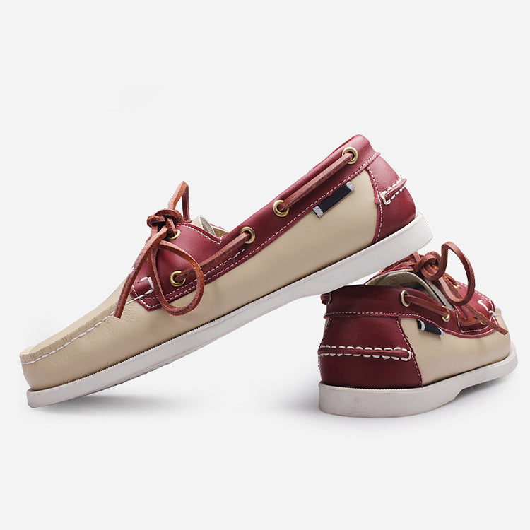 Hommes Bas-Top Fashionable Classic Chaussures Casual en cuir à la main