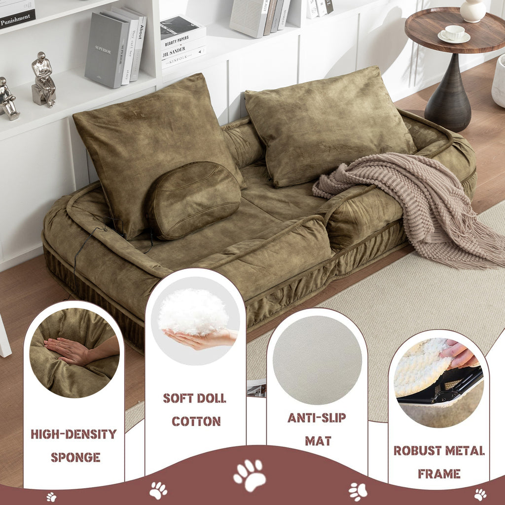 Lit de chien humain rembourré pour adultes et animaux de compagnie