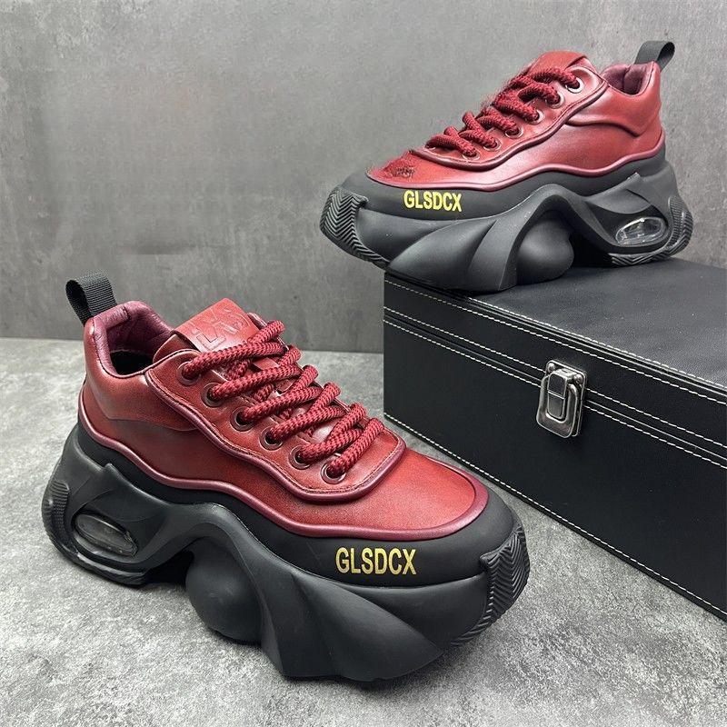 Chaussures pour hommes Tendance de surface cuir Sports Platform de loisirs